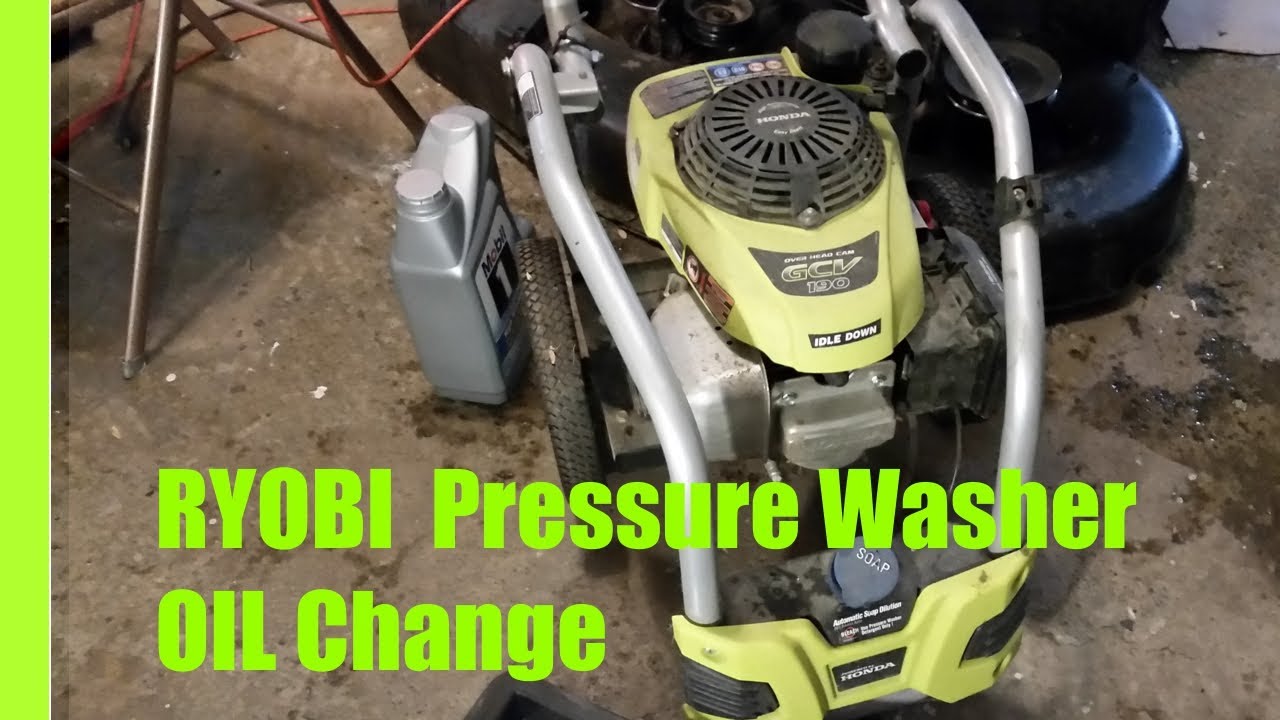 ryobi 3200 psi pressure washer oil type