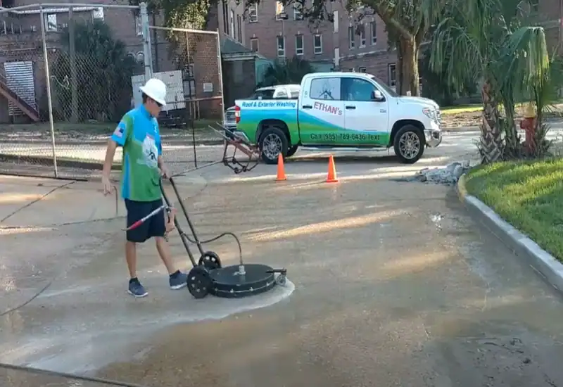 How to Pressure Wash a Parking Lot