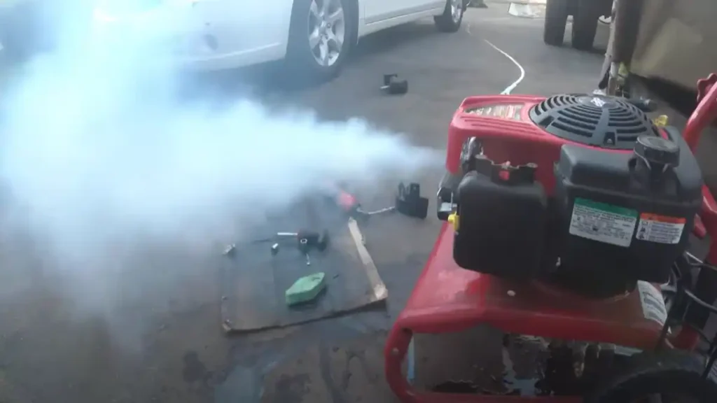 Why is My Gas Powered Pressure Washer Smoking